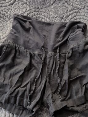 Black Maternity Shorts